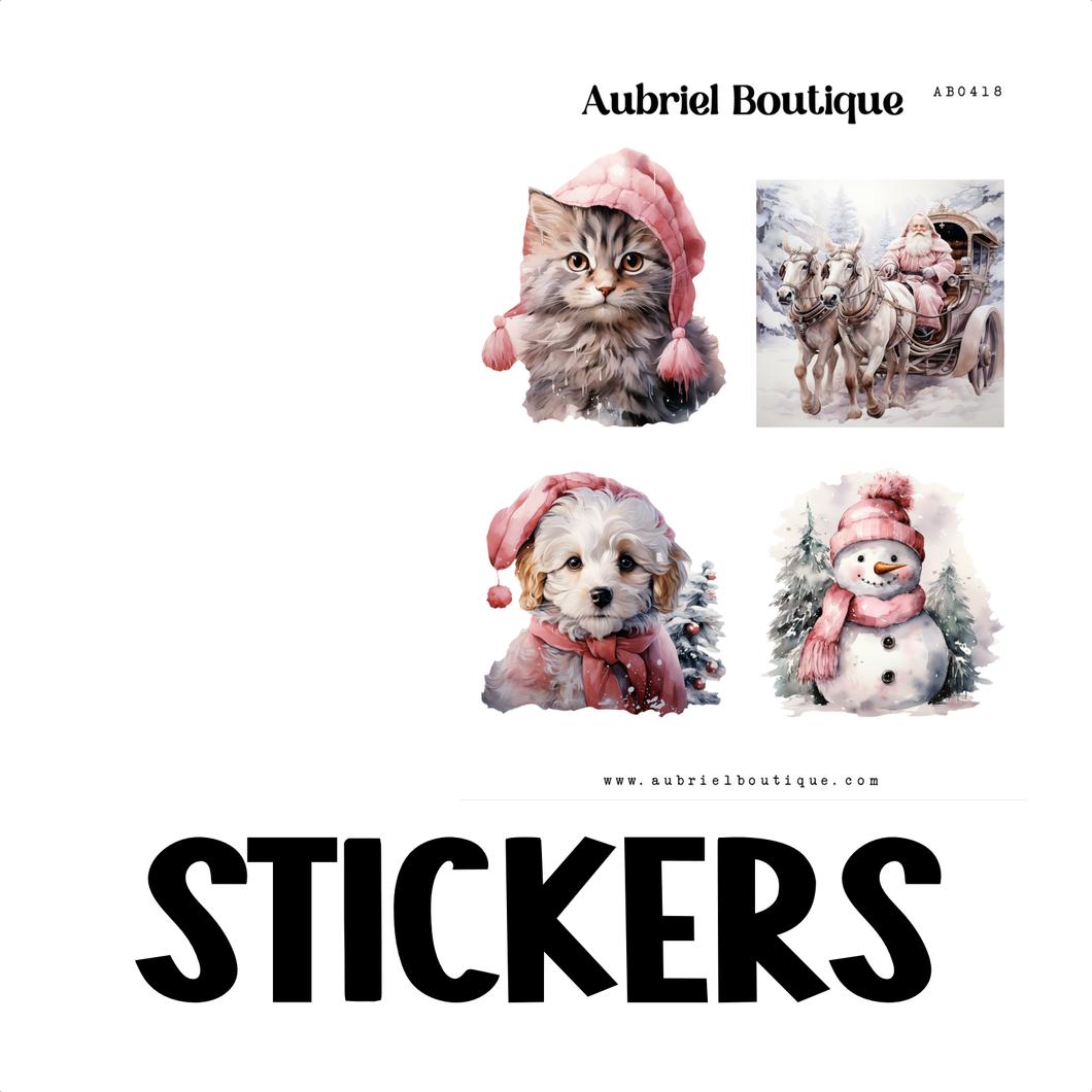 DECO XMAS, planner stickers — AB0418