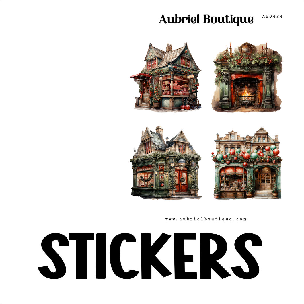 DECO XMAS, planner stickers — AB0424