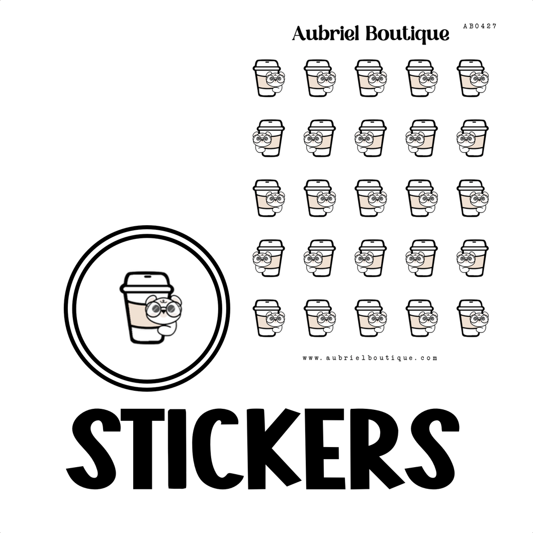 COFFEE, planner stickers — AB0427