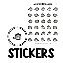 Load image into Gallery viewer, CANDLES, planner stickers — AB0449
