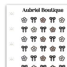 Load image into Gallery viewer, DIGITAL - BOW &amp; FLOWERS, tiny — AB0521
