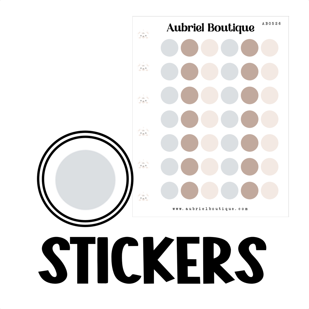 WINTER DOTS, planner stickers — AB0526