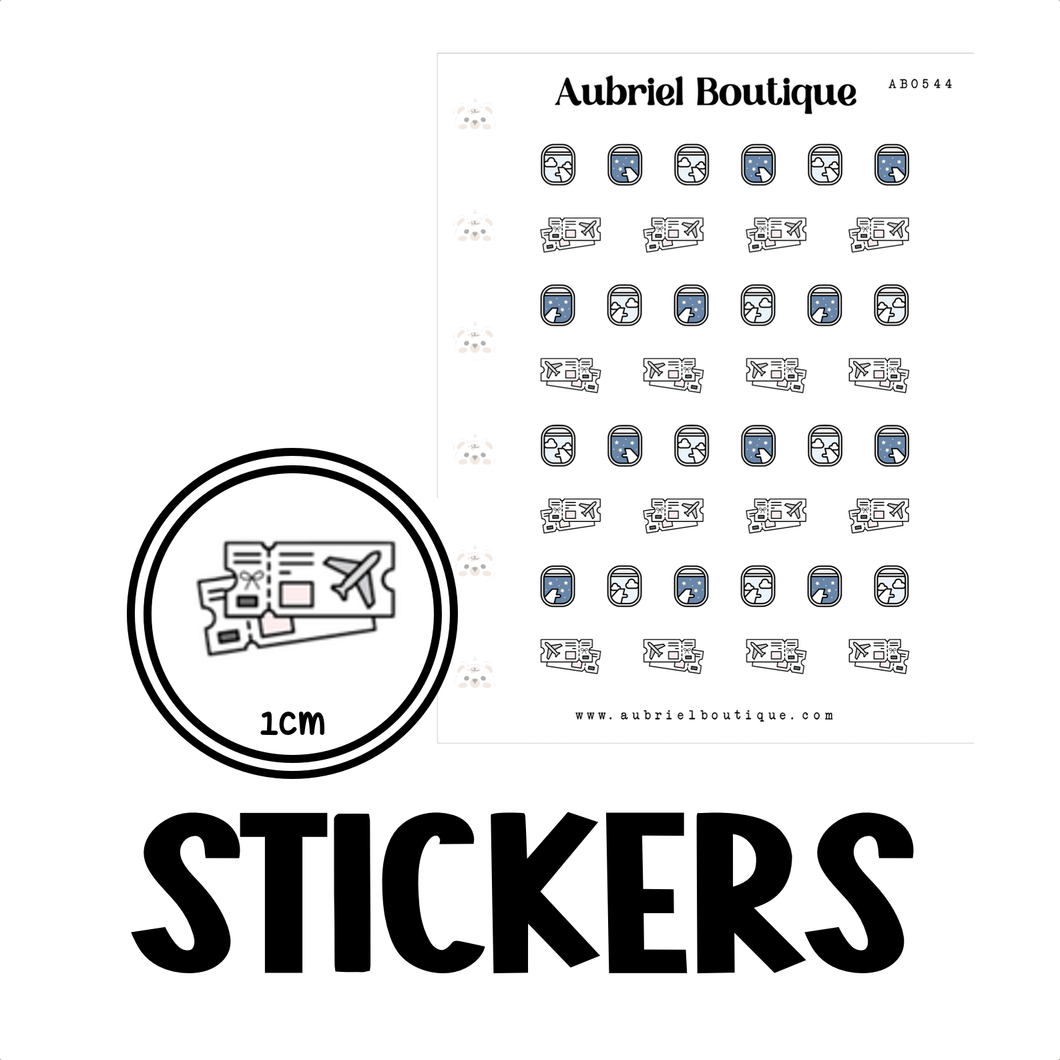 TRAVEL LIFE, planner stickers, tiny — AB0544