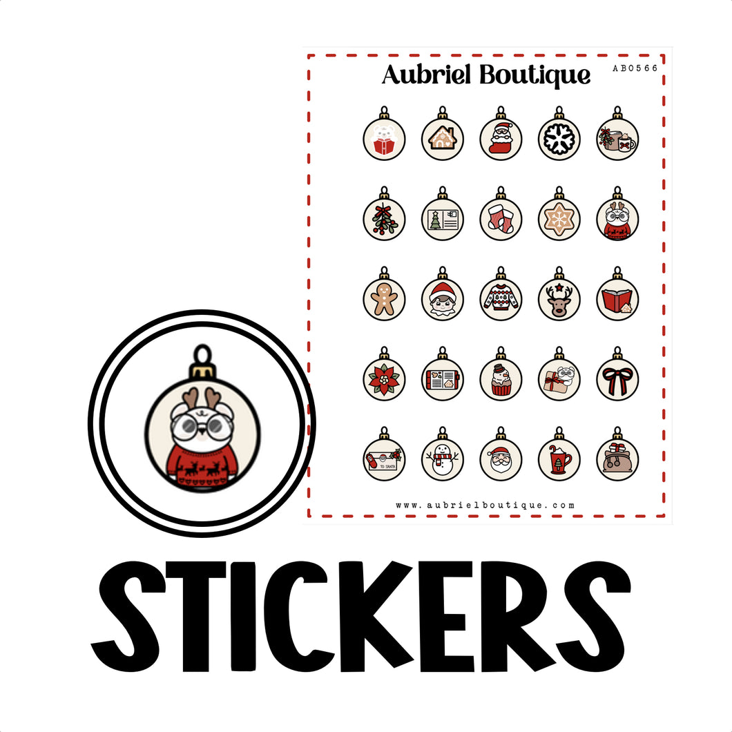 XMAS, planner stickers — AB0566