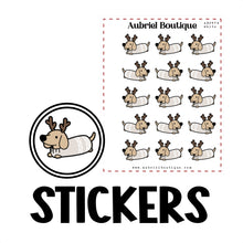 Load image into Gallery viewer, XMAS DOG, planner stickers — AB0574
