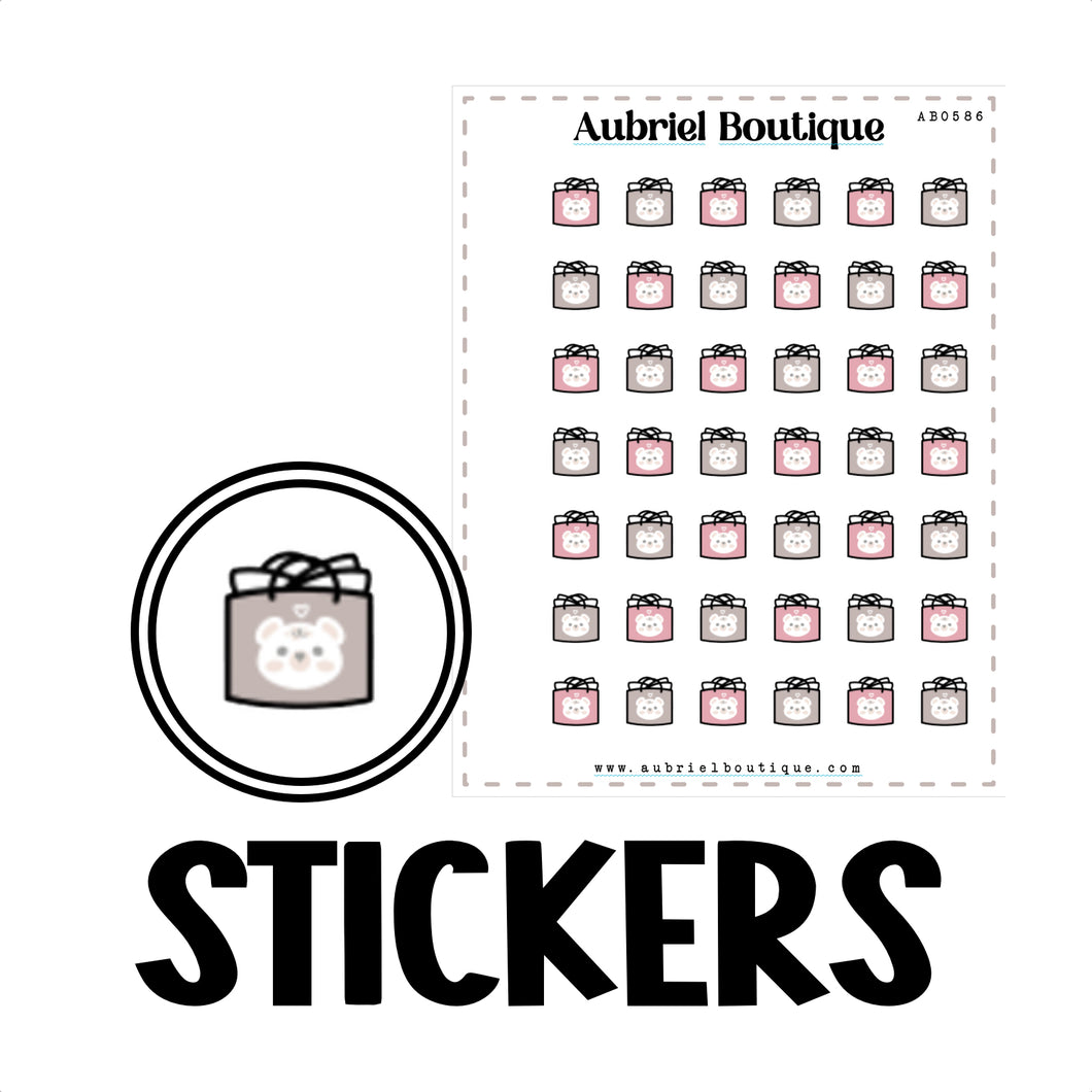 SHOPPING, planner stickers — AB0586