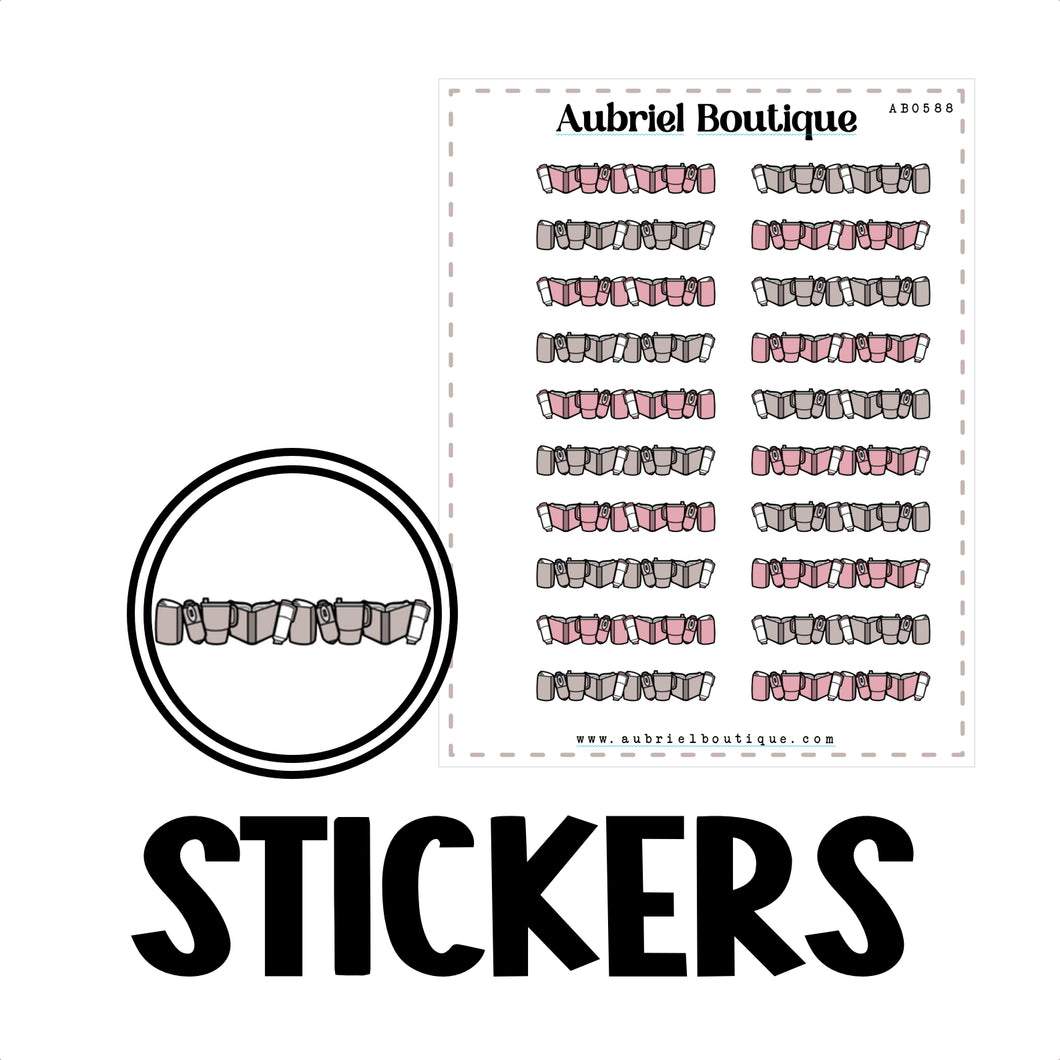 BANNER, planner stickers — AB0588