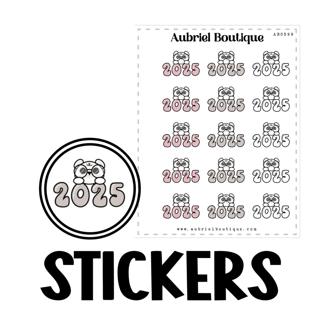 2025, planner stickers — AB0599