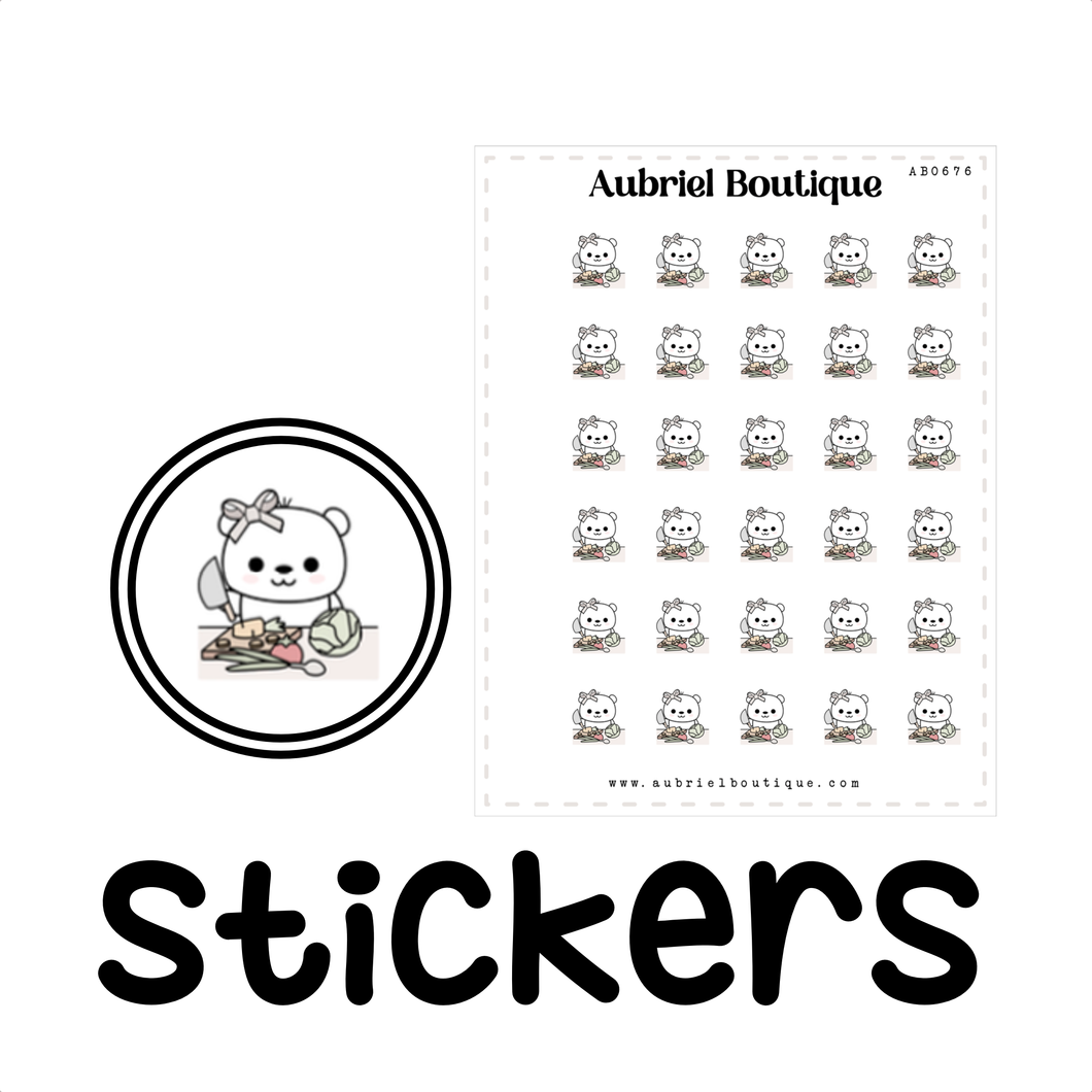 CHEF, planner stickers — AB0676