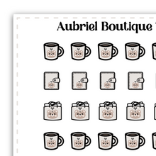 Load image into Gallery viewer, STATIONERY, bear brown, planner stickers — AB0788
