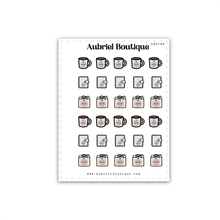 Load image into Gallery viewer, STATIONERY, bear brown, planner stickers — AB0788
