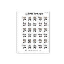 Load image into Gallery viewer, GROCERIES, bear brown, planner stickers — AB0798
