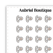 Load image into Gallery viewer, PHONE, bear brown, planner stickers — AB0835
