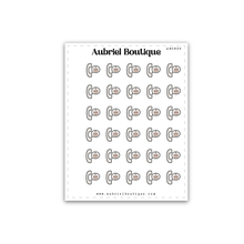 Load image into Gallery viewer, PHONE, bear brown, planner stickers — AB0835
