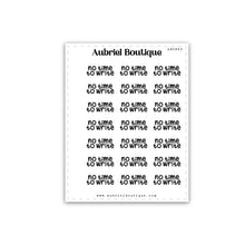 Load image into Gallery viewer, SCRIPT: no ti time to write, planner stickers — AB0860
