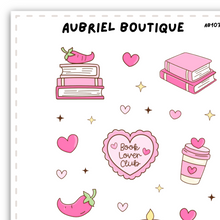 Load image into Gallery viewer, SPICY BOOKS, planner stickers — AB1032

