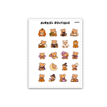 Load image into Gallery viewer, BEAR in HALLOWEEN, planner stickers — AB1035
