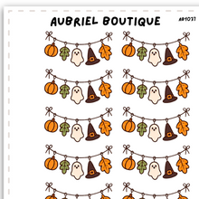 Load image into Gallery viewer, BANNER HALLOWEEN, planner stickers — AB1037

