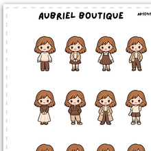 Carica l'immagine nel visualizzatore di Gallery, BECKY AUTUMN OUTFITS, planner stickers — AB1041
