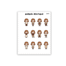 Carica l'immagine nel visualizzatore di Gallery, BECKY AUTUMN OUTFITS, planner stickers — AB1041
