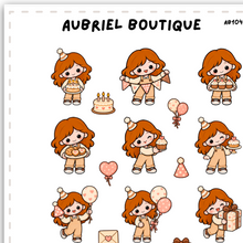 Load image into Gallery viewer, BECKY BIRTHDAY PARTY, planner stickers — AB1042
