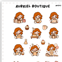 Carica l'immagine nel visualizzatore di Gallery, BECKY BIRTHDAY PARTY, planner stickers — AB1043
