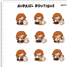 Load image into Gallery viewer, BECKY PET CARE (cat), planner stickers — AB1071
