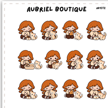 Load image into Gallery viewer, BECKY PET CARE (cat), planner stickers — AB1072
