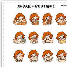 Carica l'immagine nel visualizzatore di Gallery, BECKY HAPPY MAIL, planner stickers — AB1073
