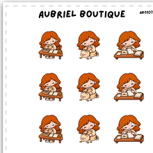 Load image into Gallery viewer, BECKY CASH STUFFING, planner stickers — AB1107
