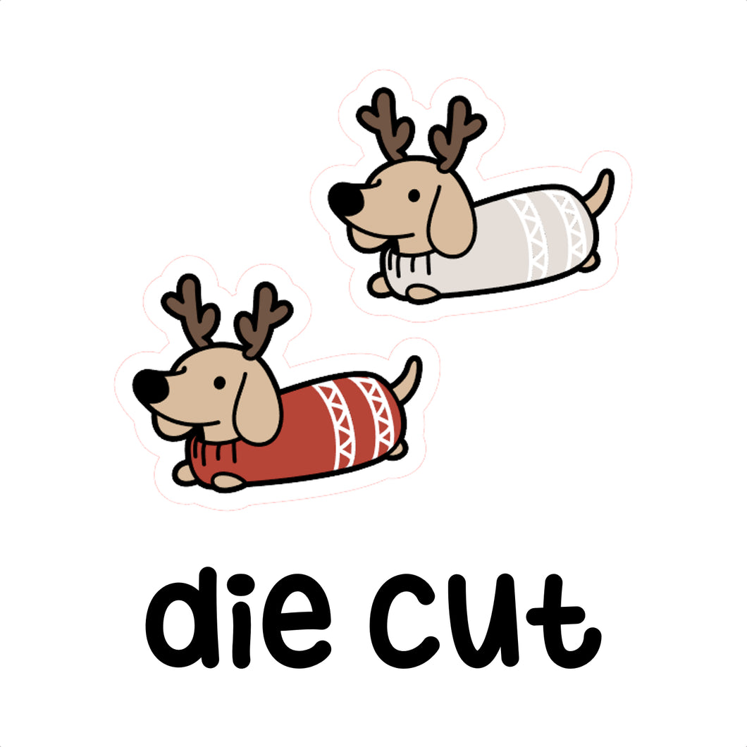 XMAS DOG - DIE CUT