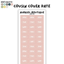 Carica l'immagine nel visualizzatore di Gallery, COVER DATE HOBO COUSIN, 2027 palette, other colors to select
