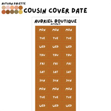 Carica l'immagine nel visualizzatore di Gallery, COVER DATE HOBO COUSIN, autumn palette, other colors to select
