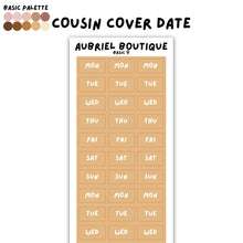 Carica l'immagine nel visualizzatore di Gallery, COVER DATE HOBO COUSIN, basic palette, other colors to select
