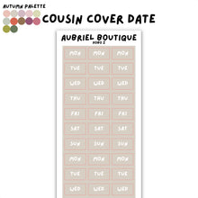 Carica l'immagine nel visualizzatore di Gallery, COVER DATE HOBO COUSIN, hobo palette, other colors to select
