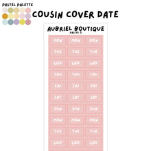Carica l'immagine nel visualizzatore di Gallery, COVER DATE HOBO COUSIN, pastel palette, other colors to select
