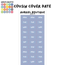 Carica l'immagine nel visualizzatore di Gallery, COVER DATE HOBO COUSIN, shock palette, other colors to select
