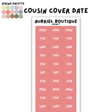 Carica l'immagine nel visualizzatore di Gallery, COVER DATE HOBO COUSIN, spring palette, other colors to select
