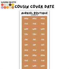 Carica l'immagine nel visualizzatore di Gallery, COVER DATE HOBO COUSIN, summer palette, other colors to select
