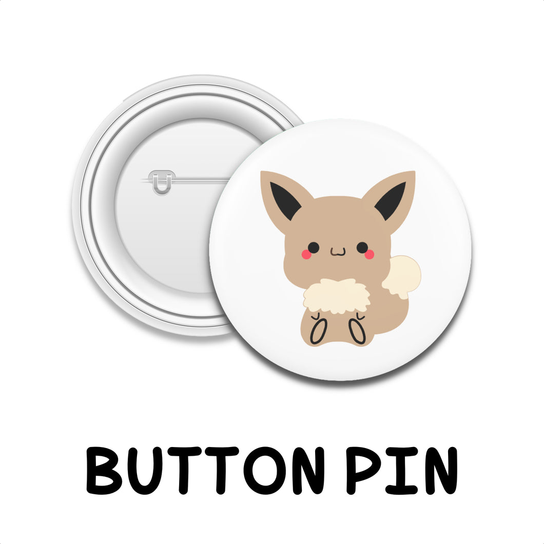 #006 EVEE, pokemon | BUTTON PIN