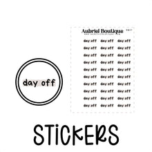 Carica l'immagine nel visualizzatore di Gallery, DAY OFF, planner stickers — HM37
