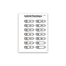Load image into Gallery viewer, MONTHS, planner stickers — HM60
