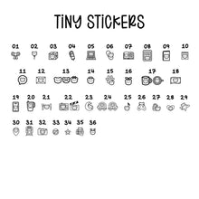 Load image into Gallery viewer, TINY CLEAR STICKERS: tiny stickers, 0.5cm
