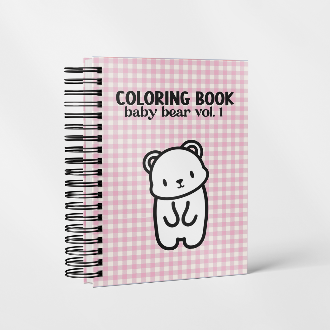 DIGITAL DOWNLOAD - COLORING BOOK B6 - baby bear vol. 1 & 2