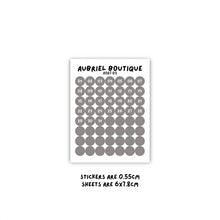 Carica l'immagine nel visualizzatore di Gallery, NUMBERS 0.55CM DOT, 2027 palette, other colors to select
