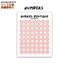 Carica l'immagine nel visualizzatore di Gallery, NUMBERS 0.55CM DOT, autumn palette, other colors to select
