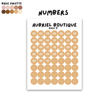 Carica l'immagine nel visualizzatore di Gallery, NUMBERS 0.55CM DOT, basic palette, other colors to select
