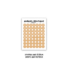 Carica l'immagine nel visualizzatore di Gallery, NUMBERS 0.55CM DOT, basic palette, other colors to select
