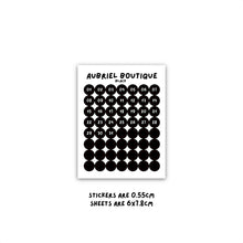 Carica l'immagine nel visualizzatore di Gallery, NUMBERS 0.55CM DOT, black
