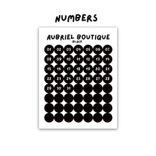 Carica l'immagine nel visualizzatore di Gallery, NUMBERS 0.55CM DOT, black
